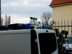 Dwie kamery na specjalnym pojeździe Straży Miejskiej - monitoring mobilny